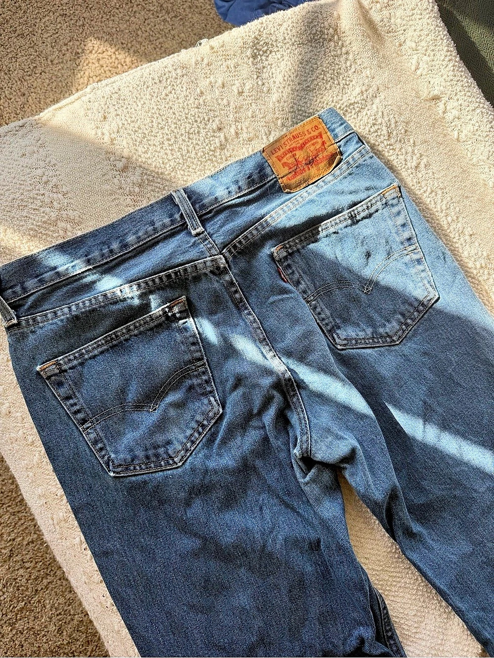 Levi's Men's Blue Straight Leg Jeans